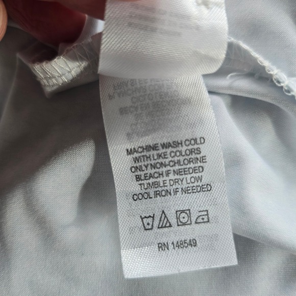 Kenneth Cole Golf Palm Tree Print Polo Shirt Men's Large Light Blue White Large - Picture 10 of 11